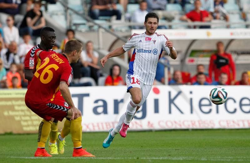 Football. T-Mobile Ekstraklasa. Korona Kielce - Gornik Zabrze. 15.08.2014