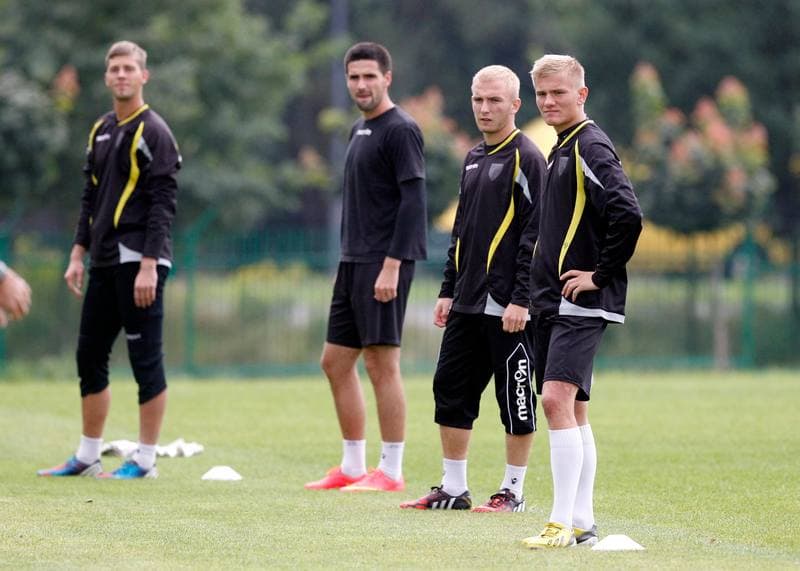 Football. GKS Katowice. Training. 25.01.2015