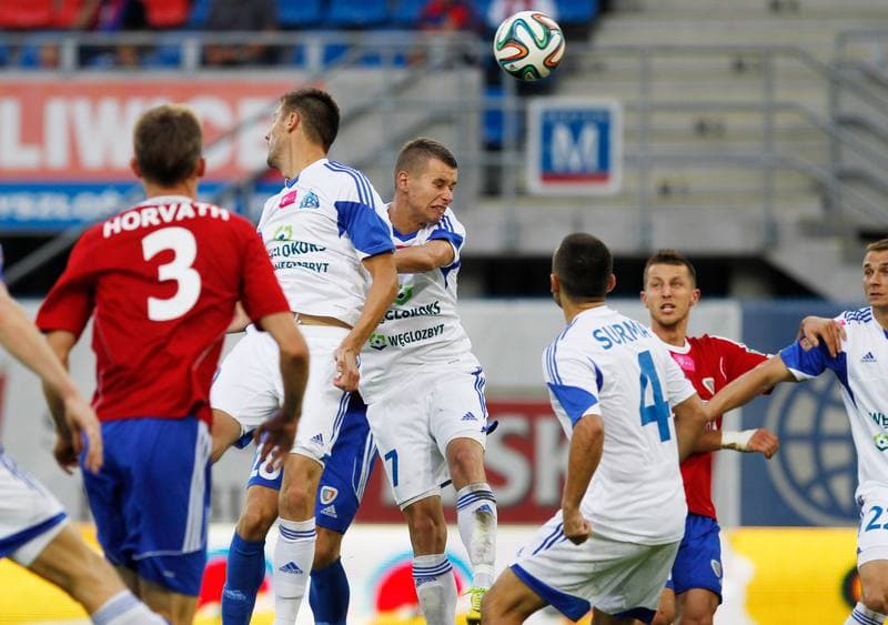 Football. T-Mobile Ekstraklasa. Piast Gliwice - Ruch Chorzow. 16.08.2014