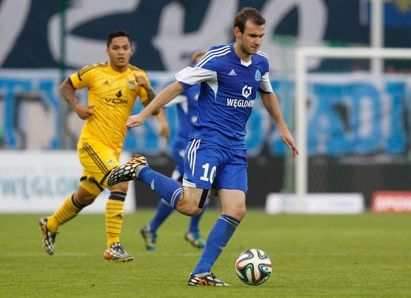 Football. UEFA Europa League. Ruch Chorzow - Metalist Kharkiv. 21.08.2014