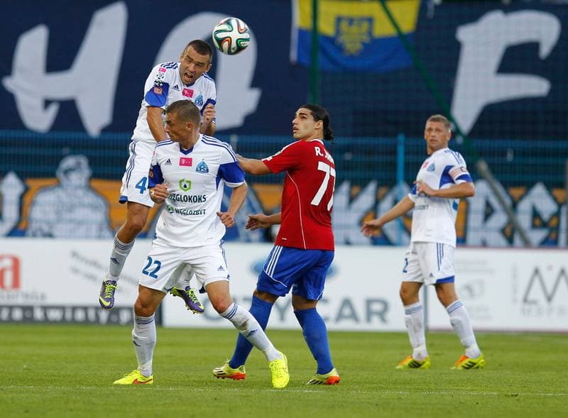 Football. T-Mobile Ekstraklasa. Piast Gliwice - Ruch Chorzow. 16.08.2014