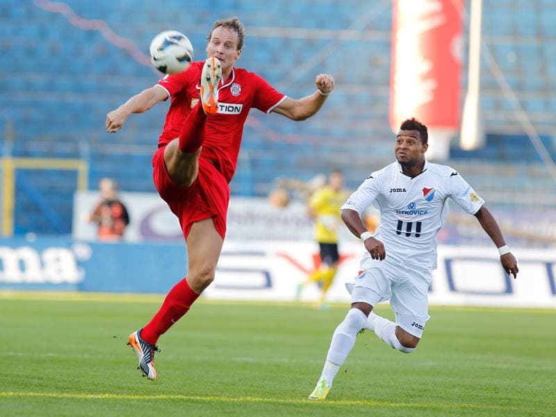 Football. SYNOT LIGA. Banik Ostrava - FC Zbrojovka Brno. 22.08.2014