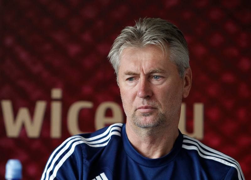 Football. Piast Gliwice. Press Conference. 14.08.2014