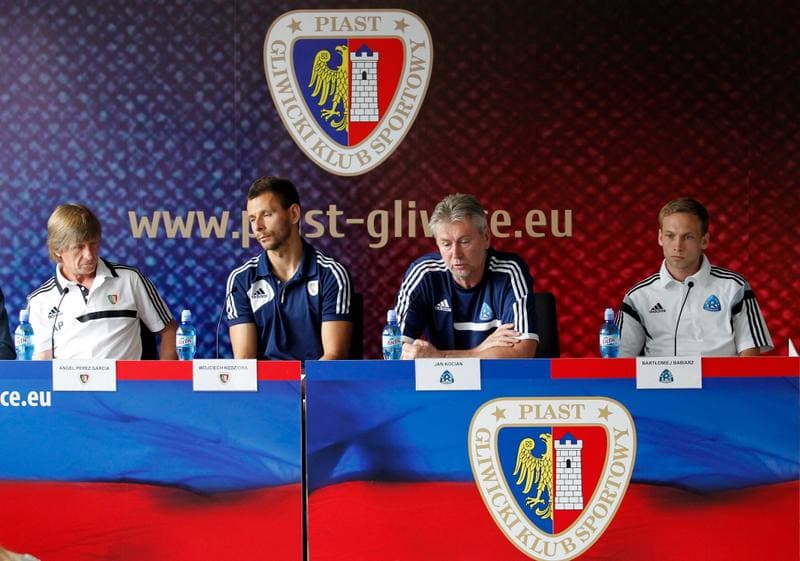 Football. Piast Gliwice. Press Conference. 14.08.2014