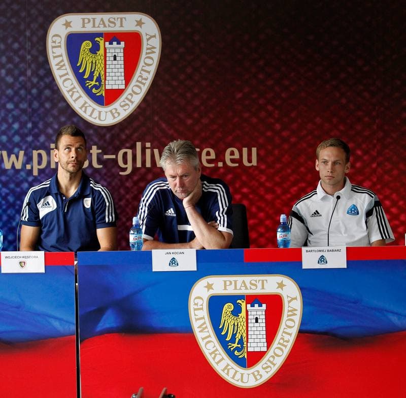 Football. Piast Gliwice. Press Conference. 14.08.2014