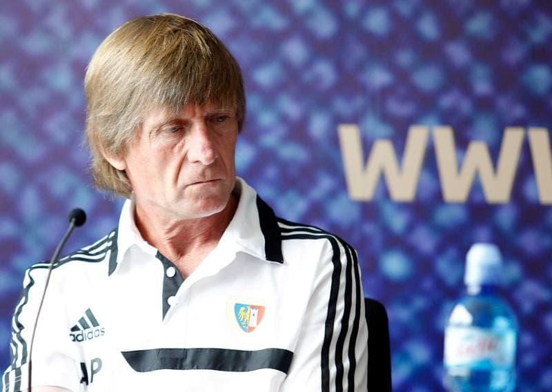 Football. Piast Gliwice. Press Conference. 14.08.2014