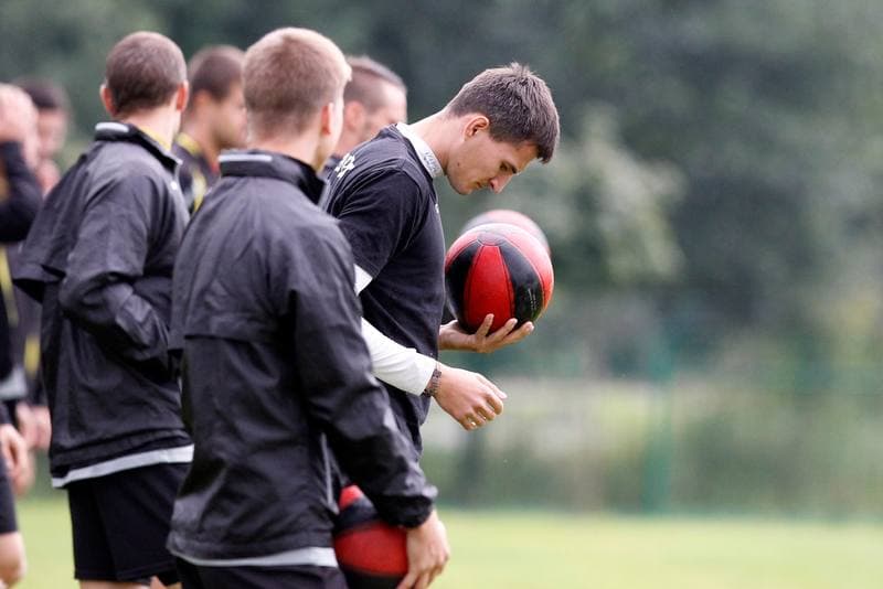 Football. GKS Katowice. Training. 25.01.2015