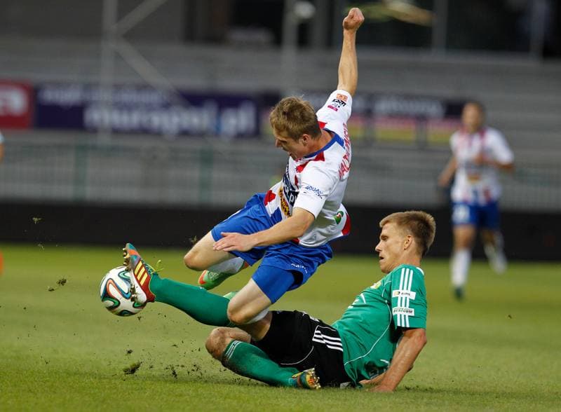 Football. T-Mobile Ekstraklasa. Podbeskidzie Bielsko Biala - GKS Belchatow. 18.08.2014