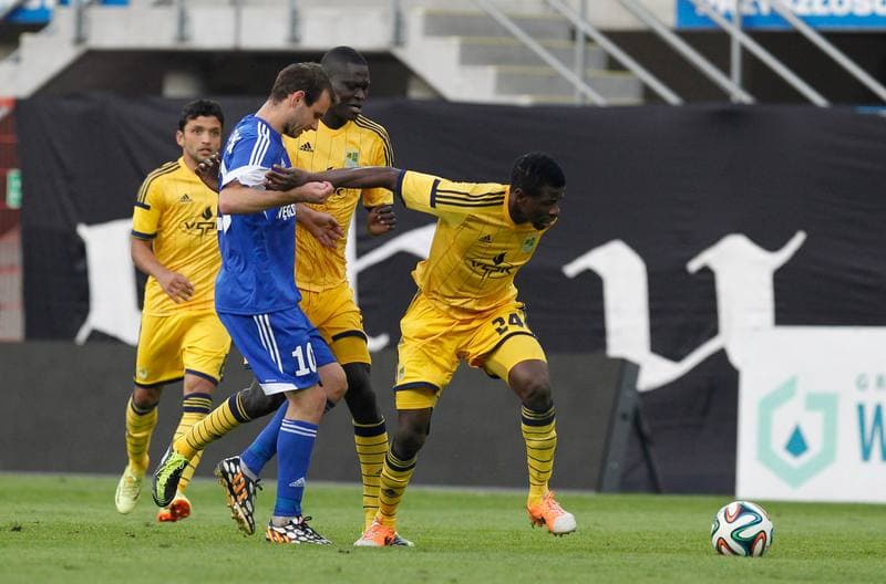 Football. UEFA Europa League. Ruch Chorzow - Metalist Kharkiv. 21.08.2014