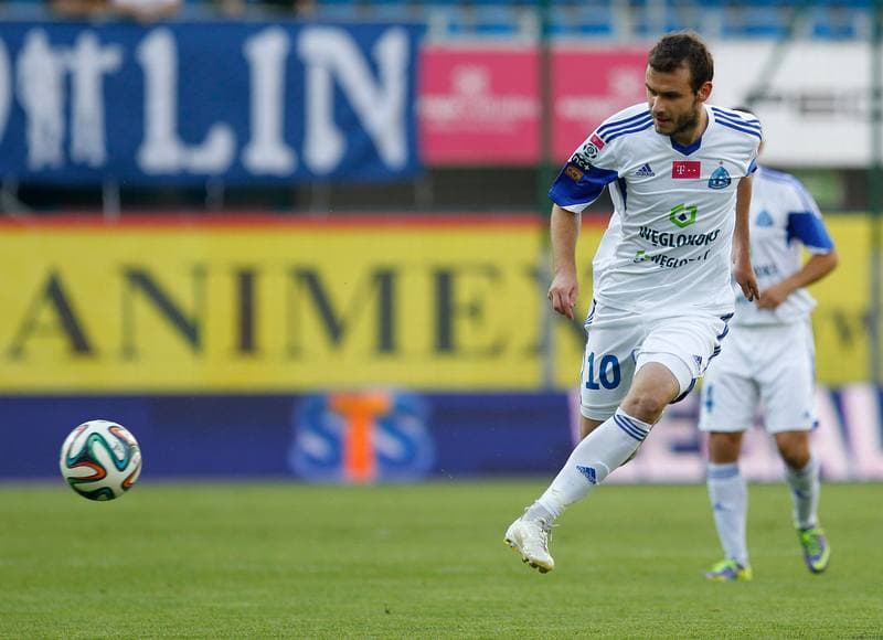 Football. T-Mobile Ekstraklasa. Piast Gliwice - Ruch Chorzow. 16.08.2014