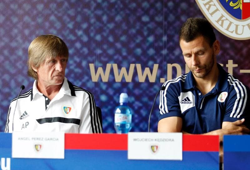 Football. Piast Gliwice. Press Conference. 14.08.2014