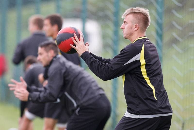Football. GKS Katowice. Training. 25.01.2015