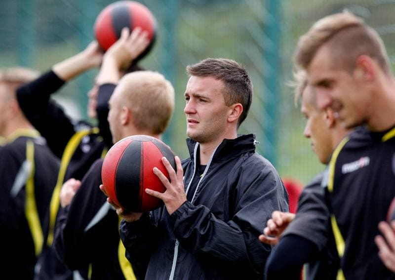 Football. GKS Katowice. Training. 25.01.2015