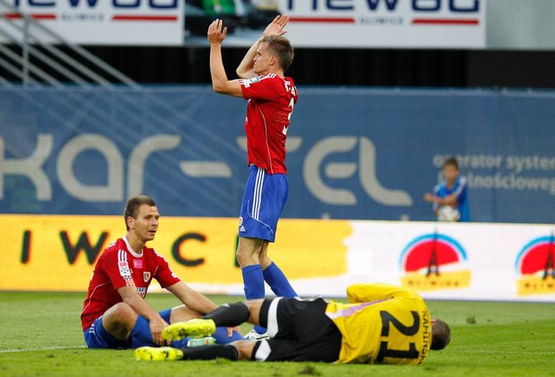Football. T-Mobile Ekstraklasa. Piast Gliwice - Ruch Chorzow. 16.08.2014