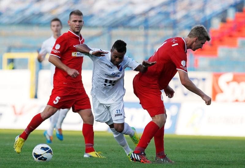 Football. SYNOT LIGA. Banik Ostrava - FC Zbrojovka Brno. 22.08.2014