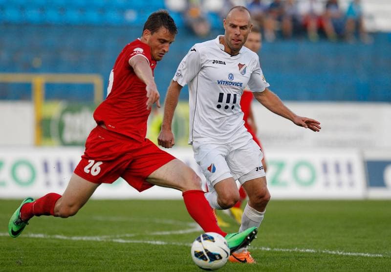 Football. SYNOT LIGA. Banik Ostrava - FC Zbrojovka Brno. 22.08.2014