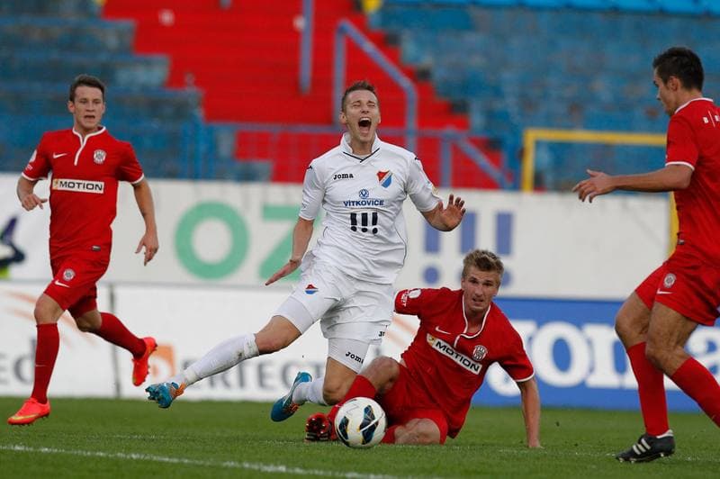 Football. SYNOT LIGA. Banik Ostrava - FC Zbrojovka Brno. 22.08.2014