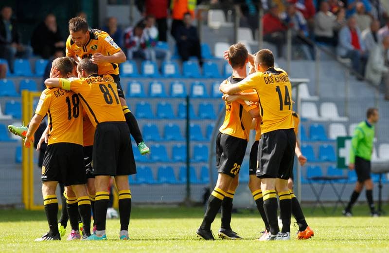 Football. I Liga. Flota Swinoujscie - GKS Katowice. 24.08.2014
