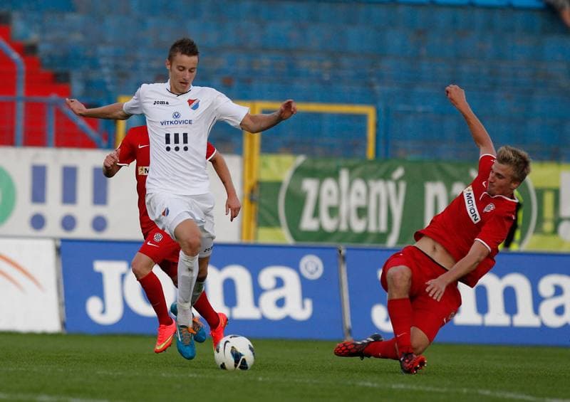 Football. SYNOT LIGA. Banik Ostrava - FC Zbrojovka Brno. 22.08.2014