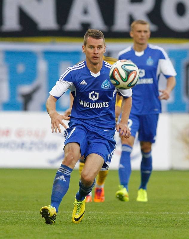 Football. UEFA Europa League. Ruch Chorzow - Metalist Kharkiv. 21.08.2014