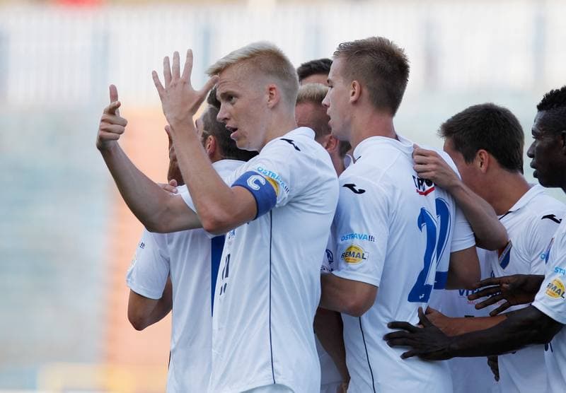Football. SYNOT LIGA. Banik Ostrava - FC Zbrojovka Brno. 22.08.2014