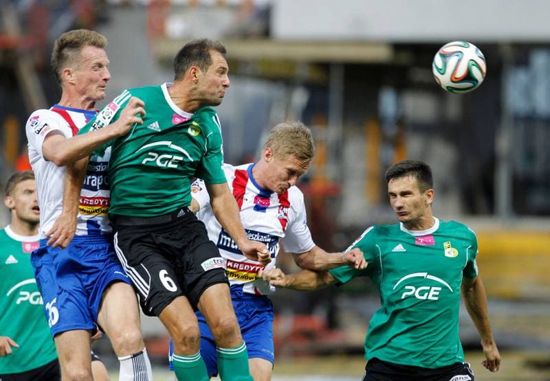 Football. T-Mobile Ekstraklasa. Podbeskidzie Bielsko Biala - GKS Belchatow. 18.08.2014