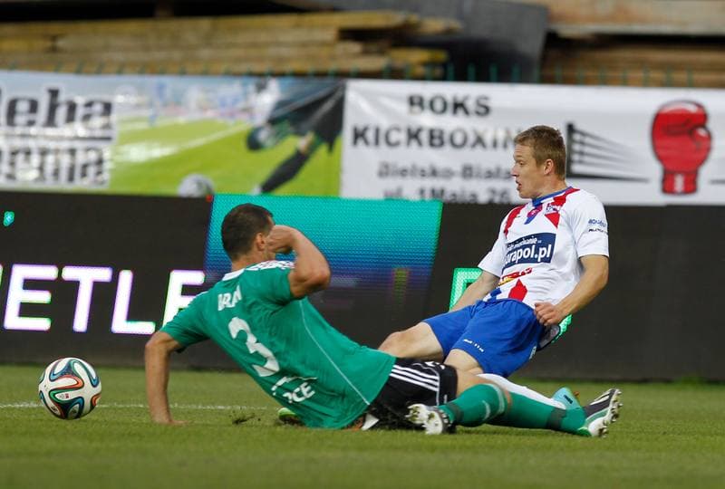 Football. T-Mobile Ekstraklasa. Podbeskidzie Bielsko Biala - GKS Belchatow. 18.08.2014