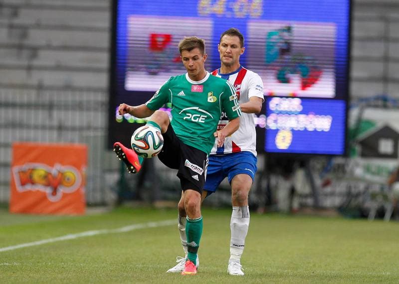 Football. T-Mobile Ekstraklasa. Podbeskidzie Bielsko Biala - GKS Belchatow. 18.08.2014