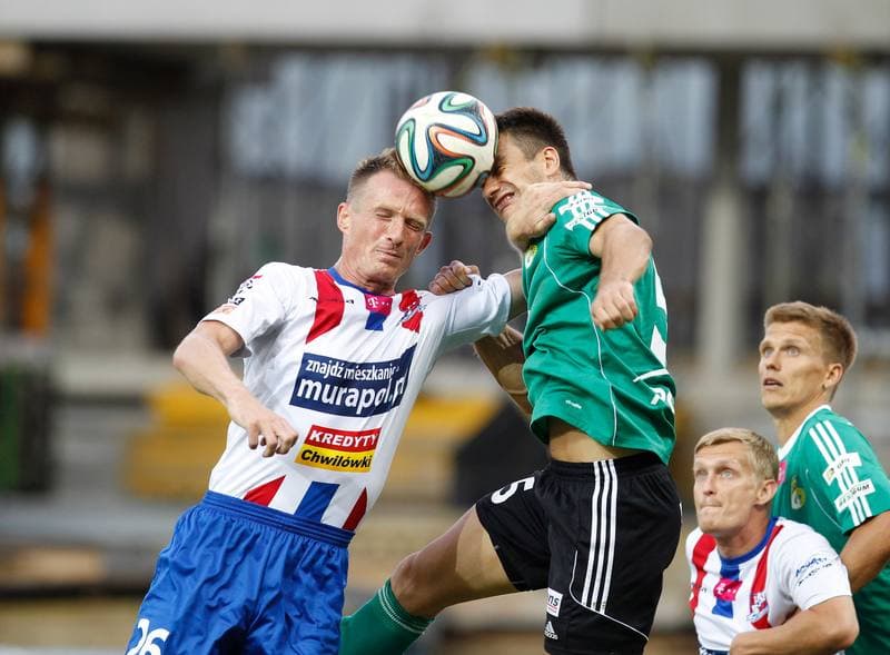 Football. T-Mobile Ekstraklasa. Podbeskidzie Bielsko Biala - GKS Belchatow. 18.08.2014