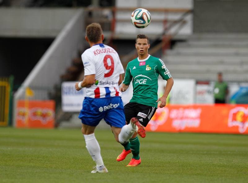 Football. T-Mobile Ekstraklasa. Podbeskidzie Bielsko Biala - GKS Belchatow. 18.08.2014