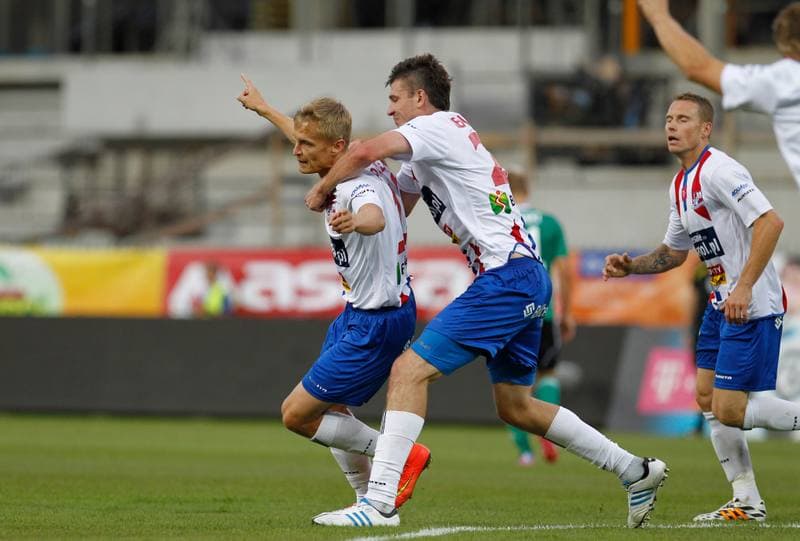 Football. T-Mobile Ekstraklasa. Podbeskidzie Bielsko Biala - GKS Belchatow. 18.08.2014