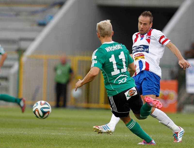 Football. T-Mobile Ekstraklasa. Podbeskidzie Bielsko Biala - GKS Belchatow. 18.08.2014