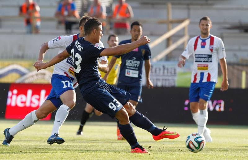 Football. T-Mobile Ekstraklasa. Podbeskidzie Bielsko Biala - Pogon Szczecin. 18.07.2014