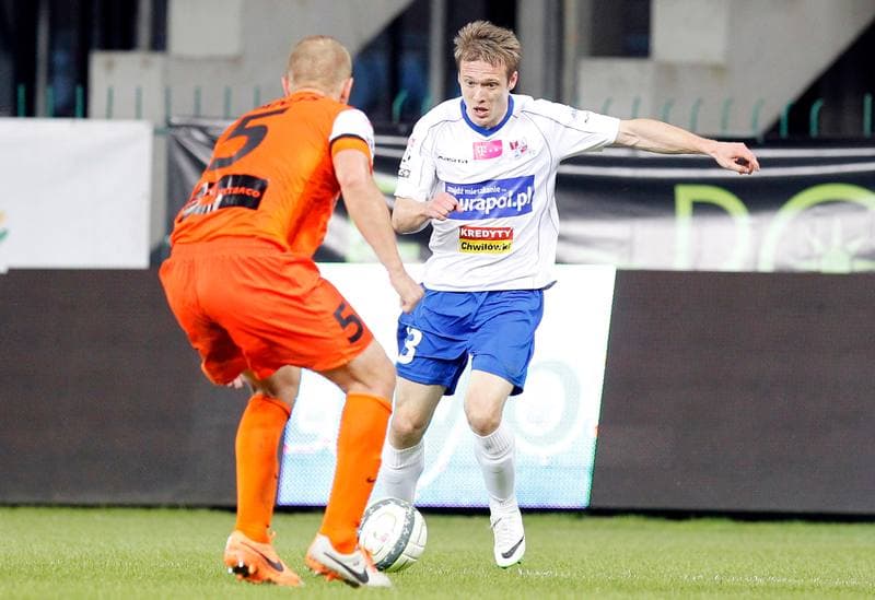 Football. T-Mobile Ekstraklasa. Podbeskidzie Bielsko Biala - Zaglebie Lubin. 27.05.2014