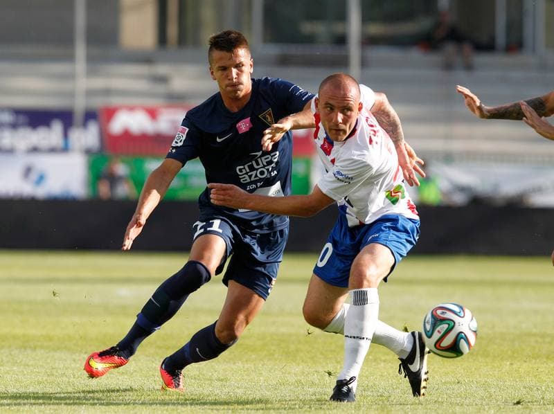 Football. T-Mobile Ekstraklasa. Podbeskidzie Bielsko Biala - Pogon Szczecin. 18.07.2014