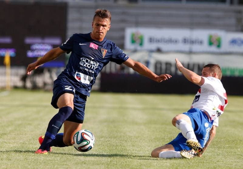 Football. T-Mobile Ekstraklasa. Podbeskidzie Bielsko Biala - Pogon Szczecin. 18.07.2014