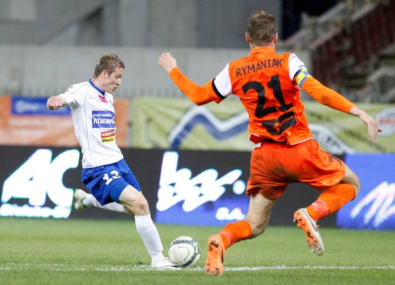 Football. T-Mobile Ekstraklasa. Podbeskidzie Bielsko Biala - Zaglebie Lubin. 27.05.2014