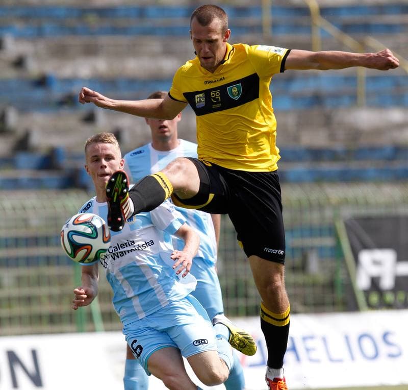 Football. I Liga. Stomil Olsztyn - GKS Katowice. 25.05.2014