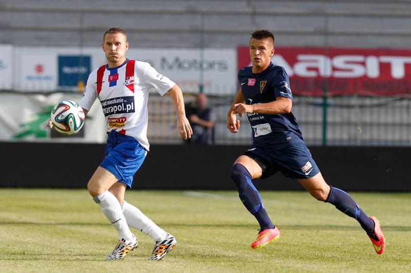 Football. T-Mobile Ekstraklasa. Podbeskidzie Bielsko Biala - Pogon Szczecin. 18.07.2014