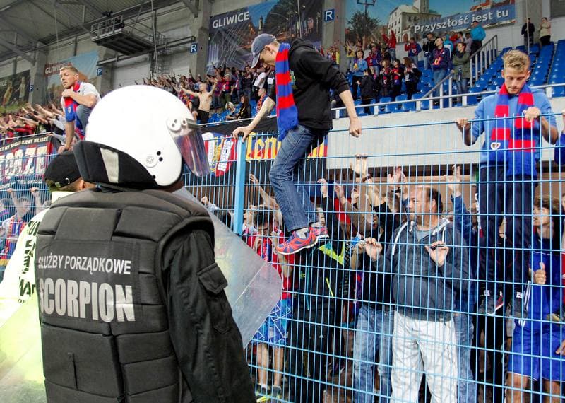Football. T-Mobile Ekstraklasa. Piast Gliwice - Podbeskidzie Bielsko Biala. 31.05.2014