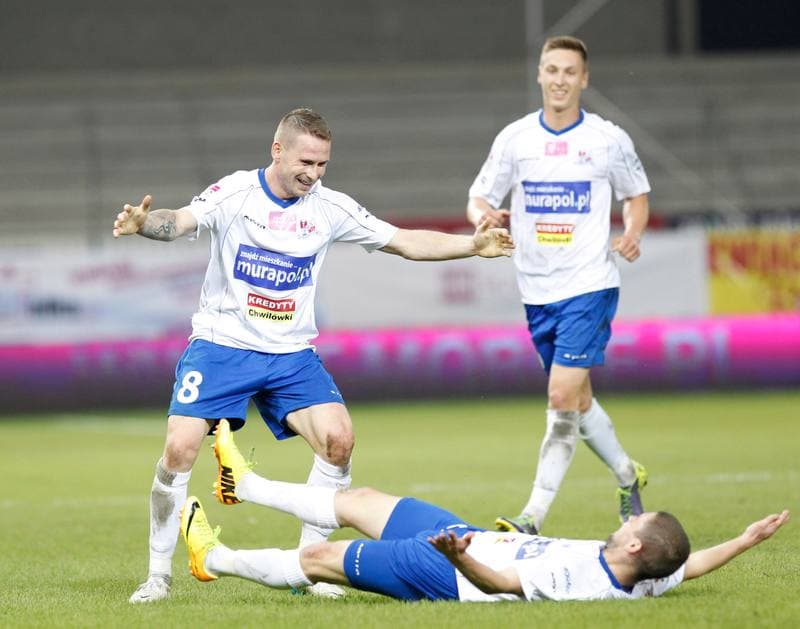 Football. T-Mobile Ekstraklasa. Podbeskidzie Bielsko Biala - Zaglebie Lubin. 27.05.2014