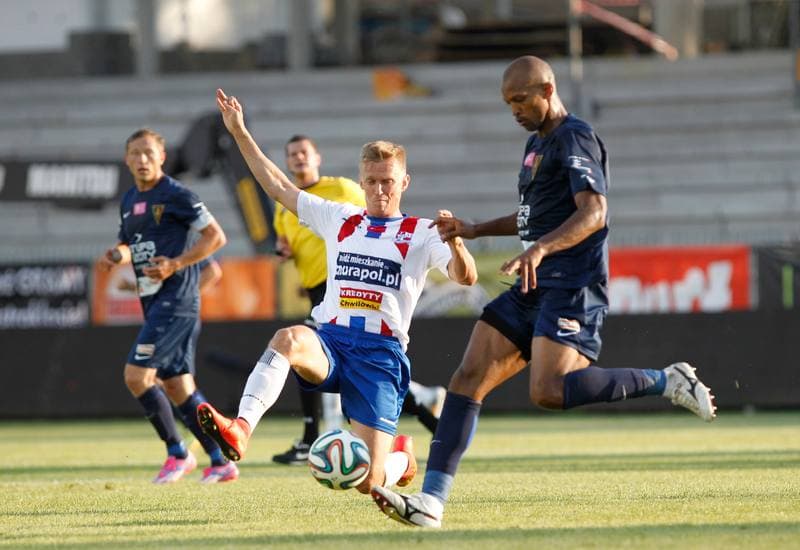 Football. T-Mobile Ekstraklasa. Podbeskidzie Bielsko Biala - Pogon Szczecin. 18.07.2014