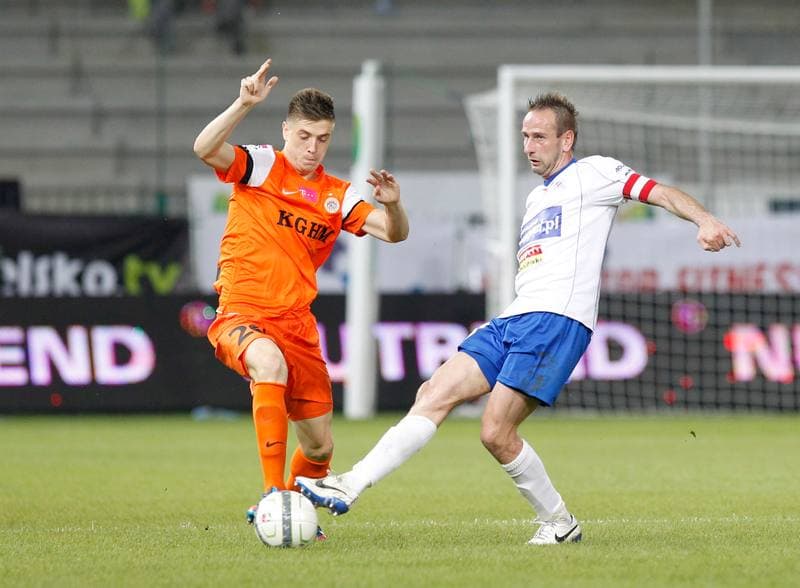 Football. T-Mobile Ekstraklasa. Podbeskidzie Bielsko Biala - Zaglebie Lubin. 27.05.2014