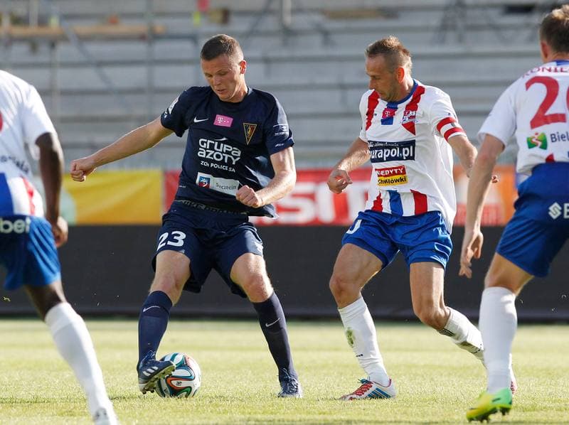 Football. T-Mobile Ekstraklasa. Podbeskidzie Bielsko Biala - Pogon Szczecin. 18.07.2014