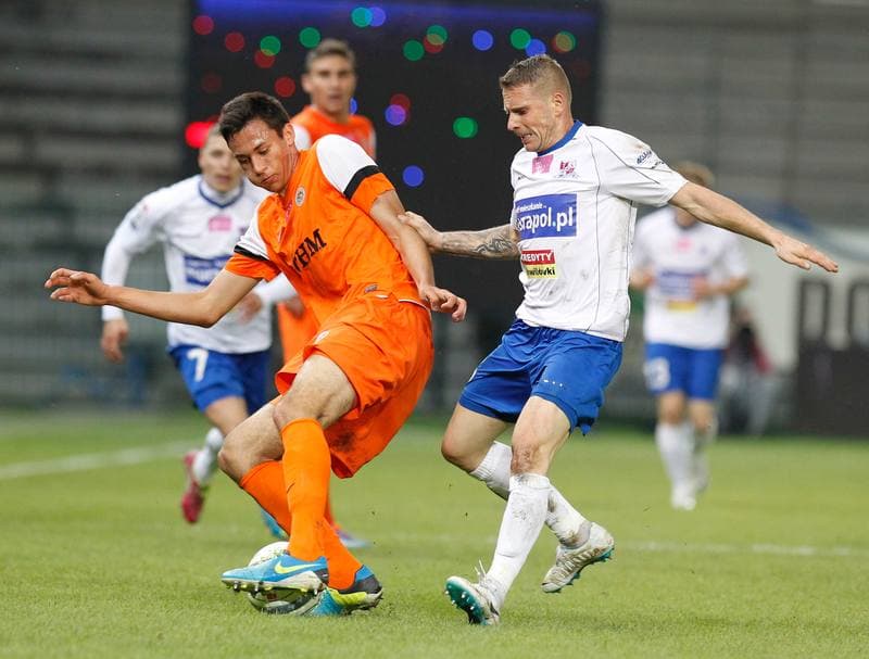 Football. T-Mobile Ekstraklasa. Podbeskidzie Bielsko Biala - Zaglebie Lubin. 27.05.2014