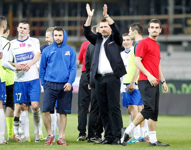 Football. T-Mobile Ekstraklasa. Podbeskidzie Bielsko Biala - Zaglebie Lubin. 27.05.2014