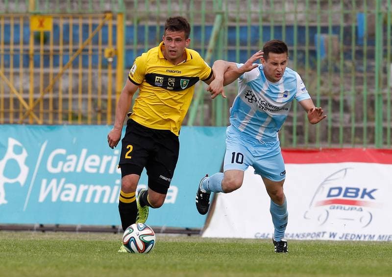 Football. I Liga. Stomil Olsztyn - GKS Katowice. 25.05.2014