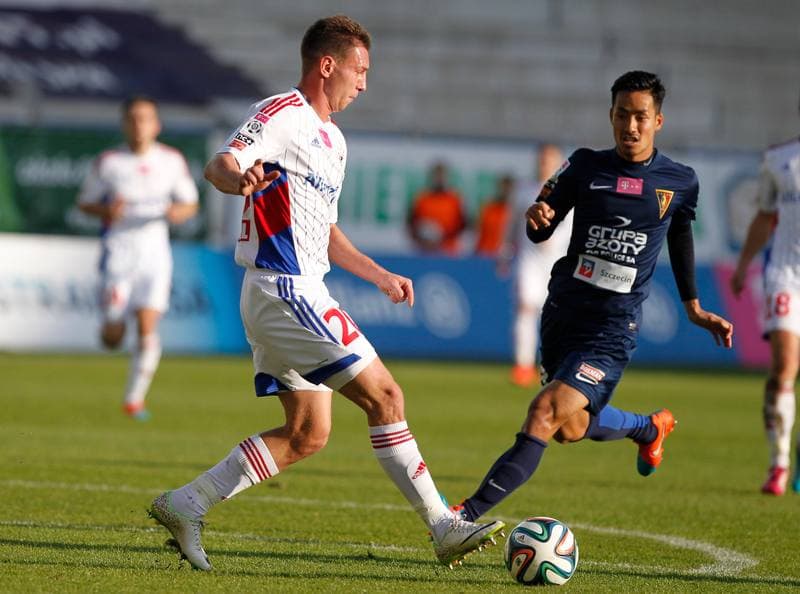 Football. T-Mobile Ekstraklasa. Gornik Zabrze - Pogon Szczecin. 02.11.2014