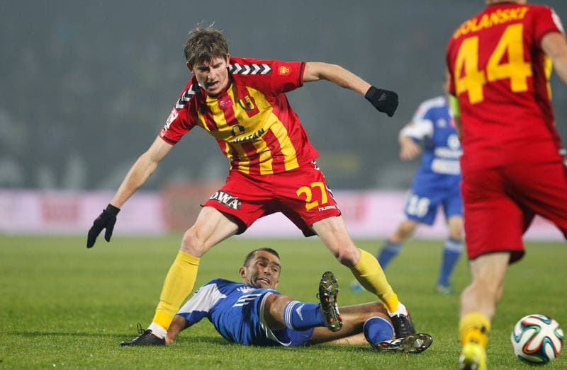 Football. T-Mobile Ekstraklasa. Ruch Chorzow - Korona Kielce. 07.04.2014