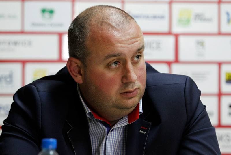 Football. GKS Katowice. Press Conference. 29.10.2014